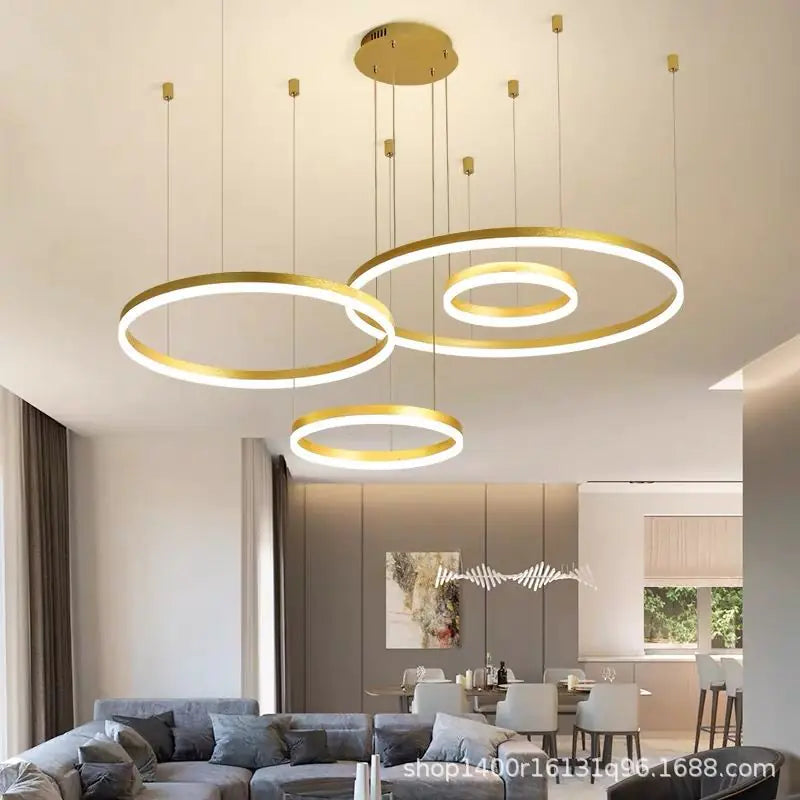 Modern Minimalist Chandelier - Creative Round Light