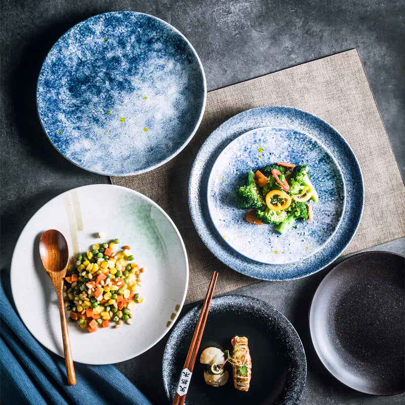Japanese Ceramic Creative Steak Plate for Household Use