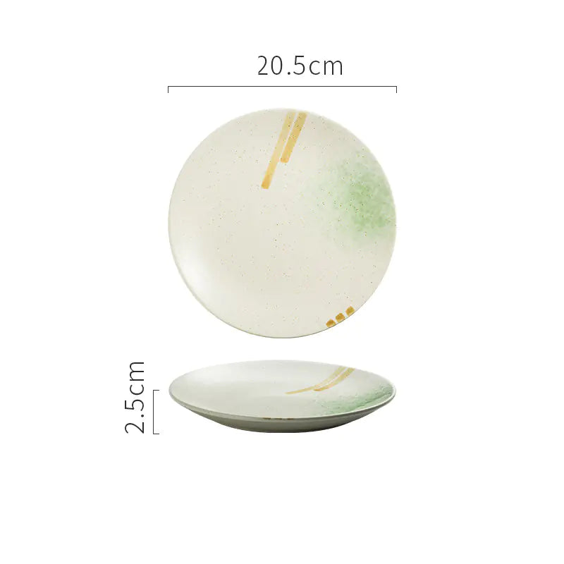 Japanese Ceramic Creative Steak Plate for Household Use