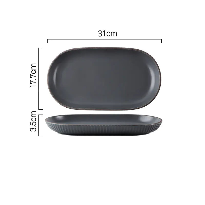 Wind Simple Bowl and Plate Set for Tableware