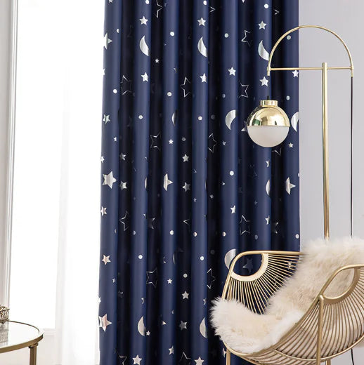 2021 Star and Moon Blackout Curtains for Home Decor