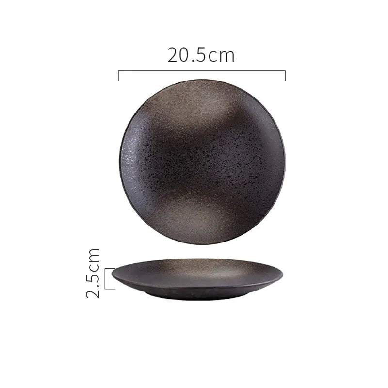 Japanese Ceramic Creative Steak Plate for Household Use